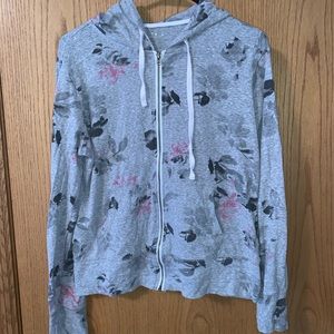 Aeropostale Grey Sweatshirt with Flowers